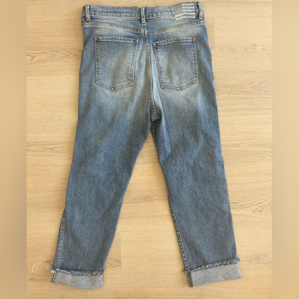 Revice Denim USA destroyed distressed Medium wash Jeans Size 32 - Picture 5 of 9